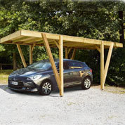 carport en bois rigi - 4 x 6 m